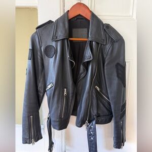 All Saints Black Leather Jacket